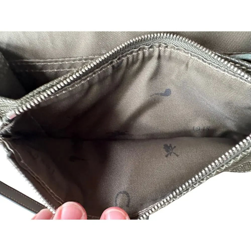 Longchamp Compact Pebbled Leather Crossbody Bag